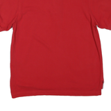 TOMMY HILFIGER Mens Red Polo Shirt S Cotton Blend Short Sleeve Classic Fit