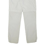 Womens Regular Beige Polyester Blend Zip Trousers W29 L30 Lightweight Casual