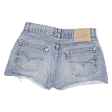 LEVI'S Womens Denim Blue Casual Shorts M W26 Distressed Vintage Style