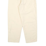 IRIS VON ARNIM Womens Regular Cream Straight Trousers W30 L27 Zip Closure