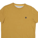 TIMBERLAND Mens Mustard Yellow Classic T-Shirt M Short Sleeve Crew Neck Cotton