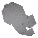DICKIES Mens Grey Straight Fit Dungarees Relaxed Cotton Blend Workwear 2XL W48