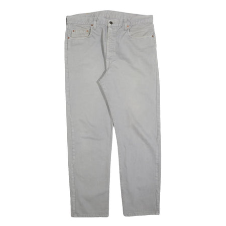 LEVI'S 615 02 Mens Jeans Grey Regular Straight Denim W38 L30 Classic Fit Zip
