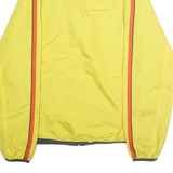 FC BARCELONA Mens Yellow & Grey Zip Jacket S Polyester Sports Football Fanwear