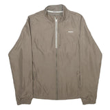 REEBOK Womens Beige Jacket UK 12 Polyester Zip Plain Lightweight Sportswear