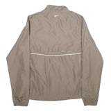 REEBOK Womens Beige Jacket UK 12 Polyester Zip Plain Lightweight Sportswear