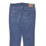 LEVI'S Womens Slim Blue Denim Light W31 L26 Distressed Cotton Blend Zip Jeans