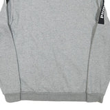 PUMA Mens Grey & Black Logo Tape Zip Jacket M Cotton Blend Casual Sport