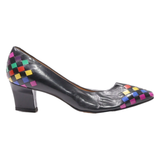 MARIPE Pump Heels Black Leather Womens UK 6