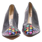 MARIPE Pump Heels Black Leather Womens UK 6