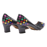 MARIPE Pump Heels Black Leather Womens UK 6