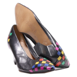 MARIPE Pump Heels Black Leather Womens UK 6