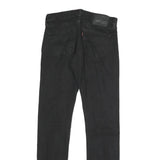 LEVI'S Mens Black Slim Slim Straight Denim Jeans W28 L29 Classic Cotton Blend