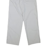 MJD Mens Cotton Blend Light Grey Regular Trousers W30 L31 Casual Zip Closure