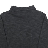 REEBOK Womens Black Pullover Sweatshirt S Cotton Crew Neck Casual Sportswear