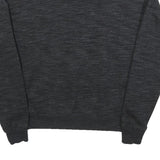 REEBOK Womens Black Pullover Sweatshirt S Cotton Crew Neck Casual Sportswear