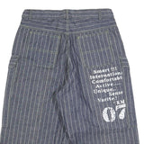 MODE JEANS Mens Shorts Blue Pinstripe Cargo S W28 Comfortable Cotton Blend