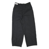 RED KAP Mens Black Cotton Blend Regular Straight Trousers W28 L25 Workwear