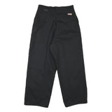 RED KAP Mens Black Cotton Blend Regular Straight Trousers W28 L25 Workwear