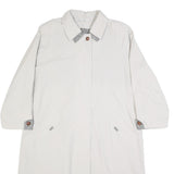 C&A Womens Cream Cotton Blend Button Jacket UK 14 Classic Plain Lightweight