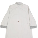 C&A Womens Cream Cotton Blend Button Jacket UK 14 Classic Plain Lightweight