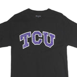 CHAMPION Mens Black TCU Graphic T-Shirt M Short Sleeve Crew Neck Cotton