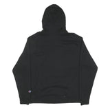CHAMPION Mens Black Hoodie L Cotton Blend Classic Pullover Pocket Logo