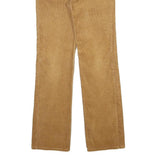 Womens Cotton Blend Regular Fit Straight Leg Beige Trousers W26 L31 Casual Wear