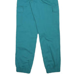 DICKIES Womens Cotton Blend Blue Relaxed Tapered Trousers W25 L30 Cargo Pocket