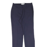REISS Womens Cotton Navy Slim Tapered Trousers W26 L30 Smart Workwear