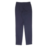 REISS Womens Cotton Navy Slim Tapered Trousers W26 L30 Smart Workwear