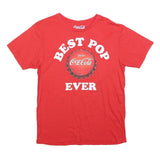 COCA COLA Mens Red Best Pop Ever Graphic T-Shirt M Short Sleeve Crew Neck