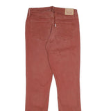 LEVI'S Womens Cotton Blend Rust Regular Straight Trousers W29 L32 Casual Smart