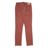 LEVI'S Womens Cotton Blend Rust Regular Straight Trousers W29 L32 Casual Smart