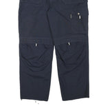 DICKIES Mens Cotton Blend Navy Relaxed Straight Trousers W34 L29 Workwear Cargo