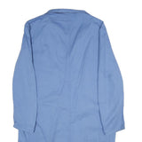 ESCO Mens Blue Cotton Casual Jacket XL Button Pocket Plain Lightweight