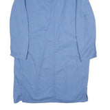 ESCO Mens Blue Cotton Casual Jacket XL Button Pocket Plain Lightweight