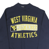 TULTEX Mens Navy Blue West Virginia Mountaineers Crew Neck M Sweatshirt