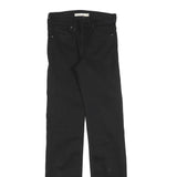 LEVI'S 314 Womens Jeans Black Slim Skinny Denim W24 L32 Zip Cotton Blend