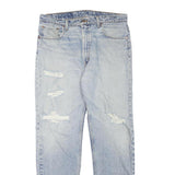 LEVI'S 505 Mens Regular Fit Straight Denim Light Blue W34 L31 Classic Cotton