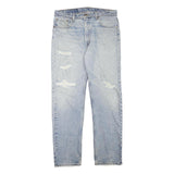 LEVI'S 505 Mens Regular Fit Straight Denim Light Blue W34 L31 Classic Cotton