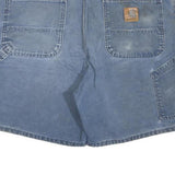 CARHARTT Mens Shorts Blue Casual L W38 Workwear Durable Cotton Blend