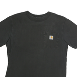 CARHARTT Mens Black Pocket T-Shirt M Short Sleeve Crew Neck Fish Graphic