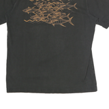 CARHARTT Mens Black Pocket T-Shirt M Short Sleeve Crew Neck Fish Graphic