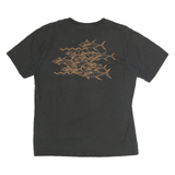 CARHARTT Mens Black Pocket T-Shirt M Short Sleeve Crew Neck Fish Graphic