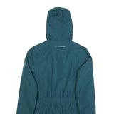 JACK WOLFSKIN Womens Blue Outdoor Jacket UK 6 Polyester Zip Hooded Essential