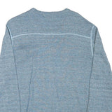 CALVIN KLEIN JEANS Mens Blue Plain Jumper Crew Neck Basic Knit 2XL Cotton Blend