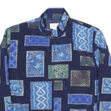 DRAPER'S & DAMON'S Womens Blue Patchwork Printed Polyester Jacket XL Zip