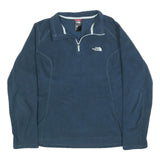 THE NORTH FACE Womens Blue Fleece Pullover Jumper Crew Neck Regular L Outdoor
