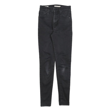 LEVI'S Womens Jeans Black Slim Skinny Denim Medium W26 L30 Stretch Cotton Blend